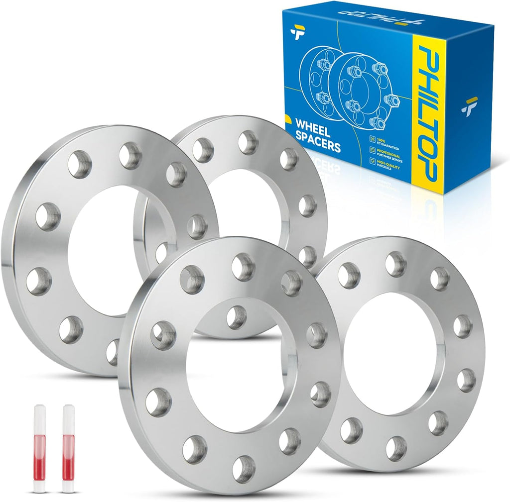 PHILTOP 5x4.5 or 5x4.75 Wheel Spacers 1/2 inch for Mitsubishi, 4 Pcs 5 Lug Wheel Spacers with 78.1mm Hub Bore fit for 1991-1999 3000GT, 1992-2004 Diamante, 1991-2012 Eclipse
