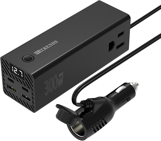 HITRENDS 300W Car Power Inverter Dual DC 12V to 110V AC Car Power inverters - Image 8