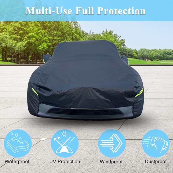 Car Cover Custom Fit for Tesla Model Y, Waterproof All Weather Full Exterior - Image 5