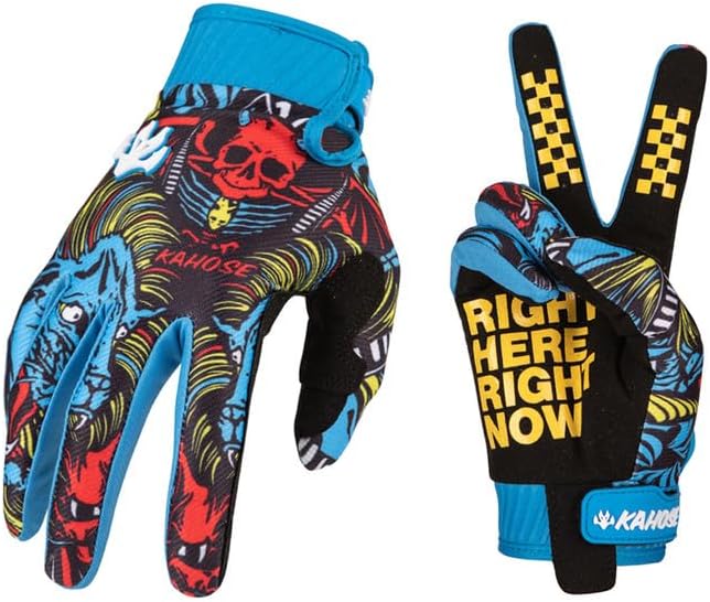 Dirt Bike Motorcycle Gloves for Men Women Finger Touchscreen Motorbike Gloves by QUENLOOP