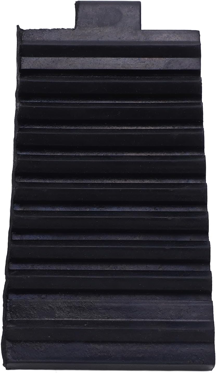 Alomejor Heavy Duty Rubber Wheel Chock Rubber Wheel Stopper 6.9 X 3.9 X 5.9in Anti Slip Weather Proof 3 to 5 Ton Tire Block for Car Trailer RV Truck ATV Parking