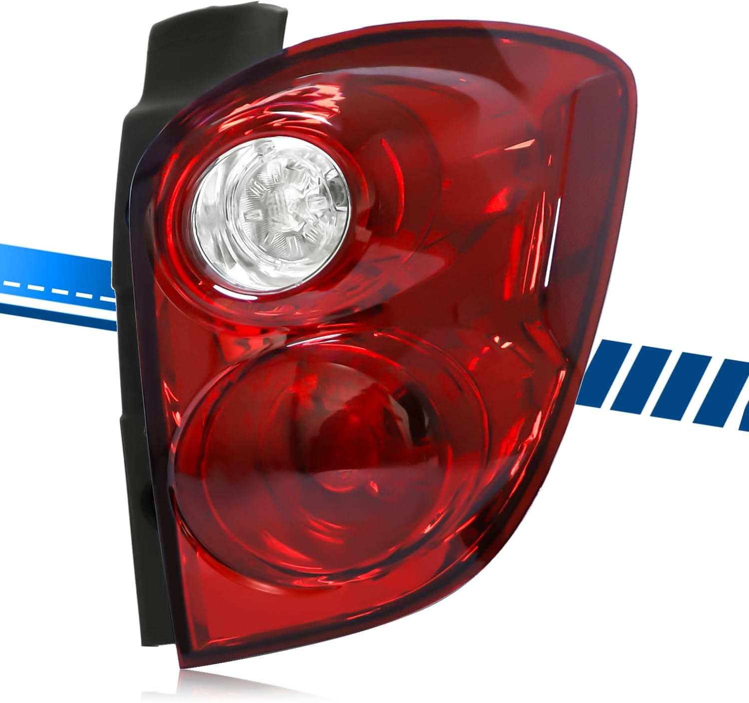 Tail Light Assembly Compatible with Chevy Equinox 2010 2011 2012 2013 2014 2015 Taillights Halogen Type, Brake Rear Lamp Replacement for 20841506 22759317 GM2801242 Right Passenger Side