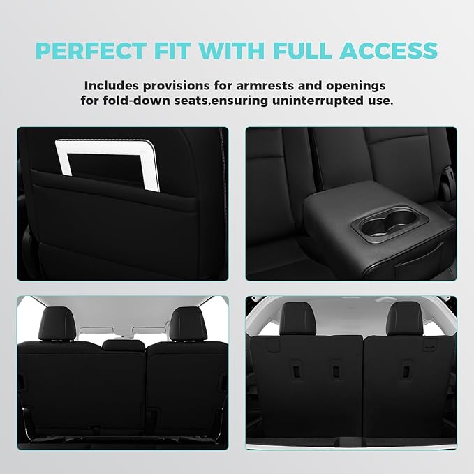 Custom Fit for Honda Pilot Seat Covers, Car Seat Protectors Full Set for Pilot - Image 6