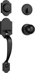 estmoon front door lock set matte black exterior, main product view
