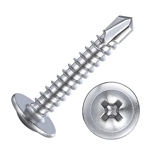 Wensilon（300pcs）#8×3/4”for Sheet Metal Self-Tapping Screws 410 Stainless Steel - Image 8