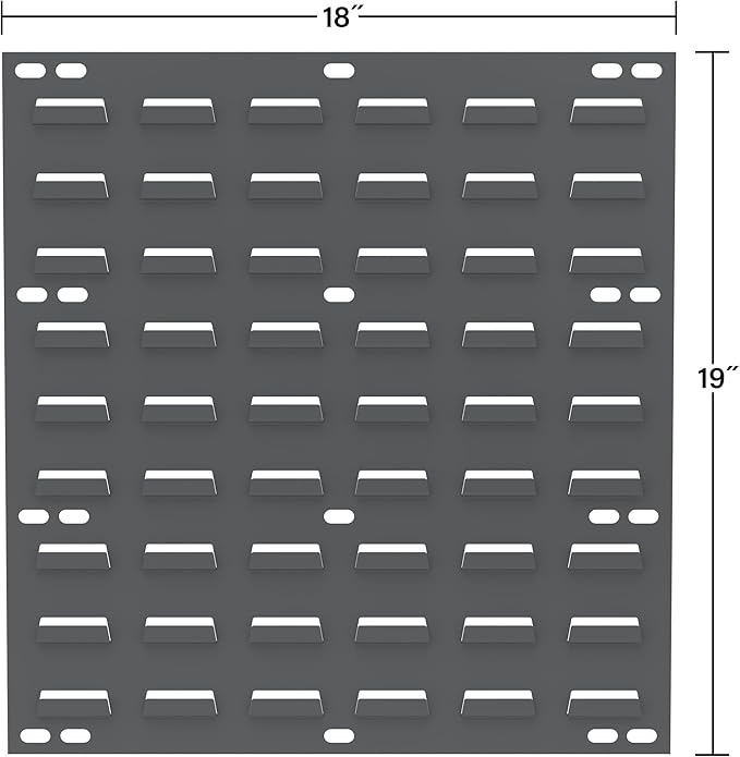 Akro-Mils 30618 Heavy Duty Wall Mount Garage Storage Steel Louvered Panel | - Image 3