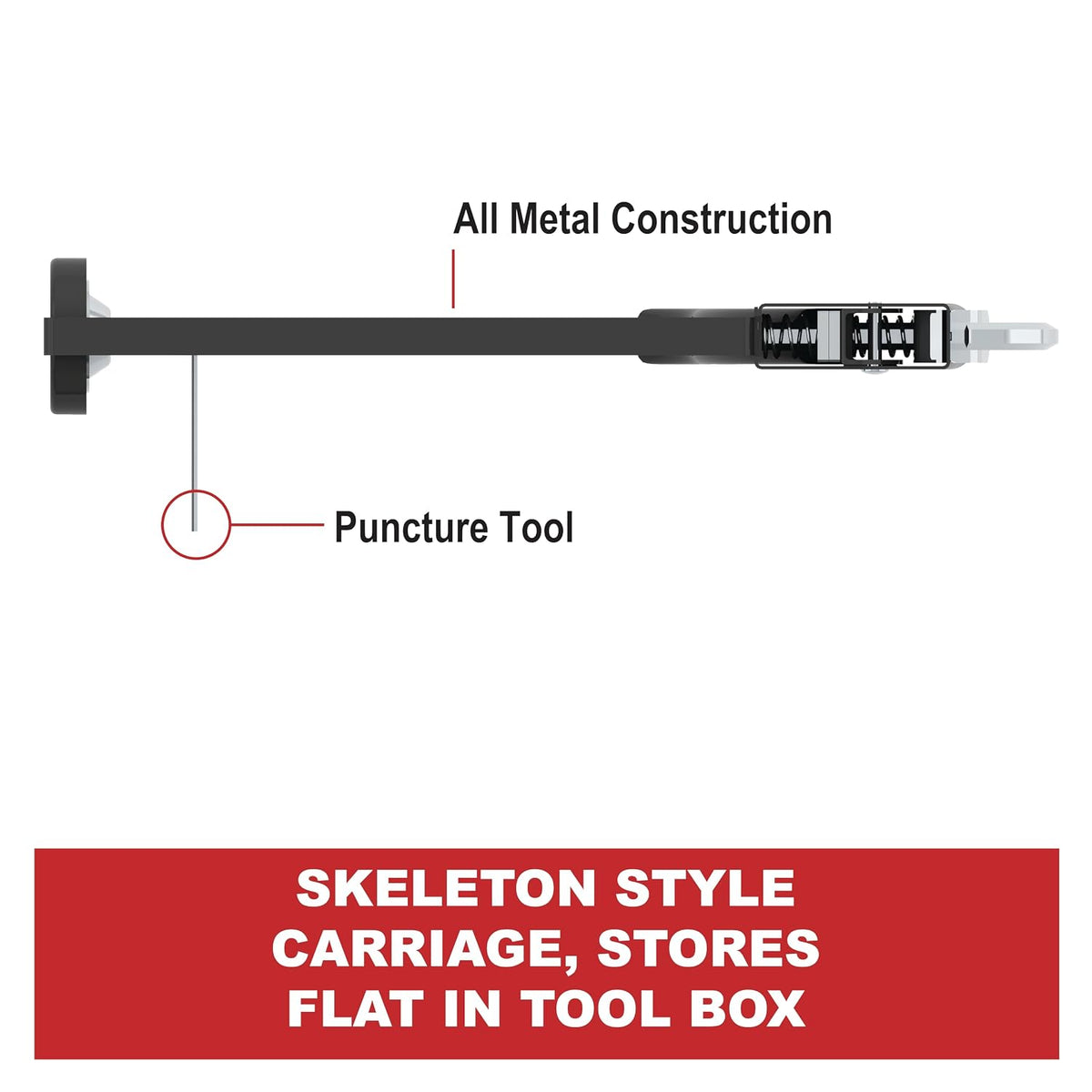 albion engineering h10 viper line manual skeleton cartridge, side view