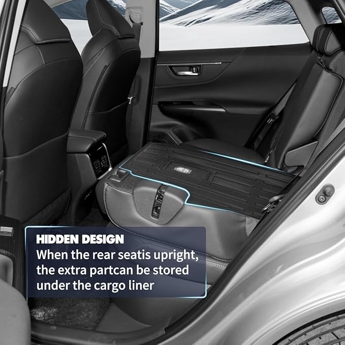 All-Weather Floor Mat Fit for 2021-2025 T-oyota Venza Backrest Mat Cargo Liner - Image 5