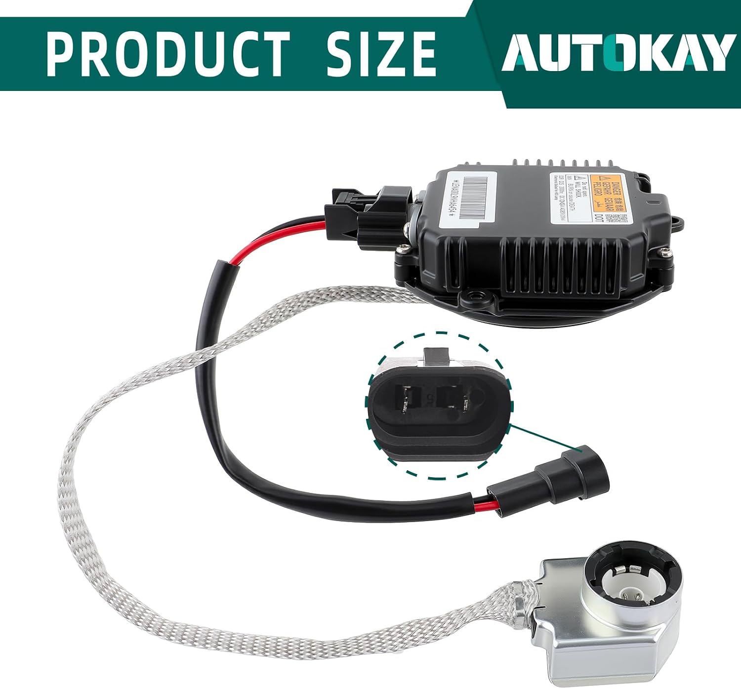AUTOKAY 28474-89904 Xenon HID Headlight Ballast Control Unit Module Fits for Nissan Maxima Murano 350Z 370Z Altima GT-R Rogue Quest, for Infiniti G35 G37 EX35 E37 JX35 FX35 FX45 FX50, for Mazda 3