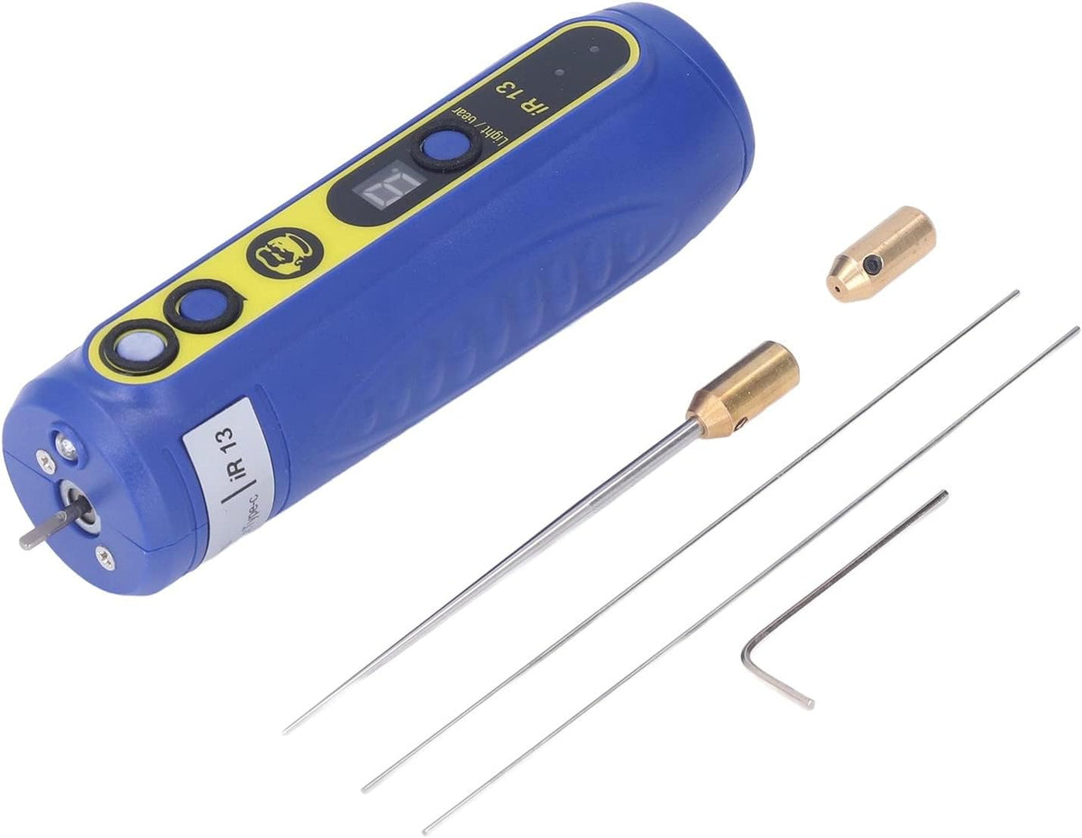 electric glue removal tool, 4 levels adjustable speed, side view