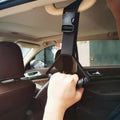Car Door Handle Assist Strap, Adjustable Vehicle Entry Support Grab Grip Pouch Automotive Safety Cane Bar Accessory (Black)
