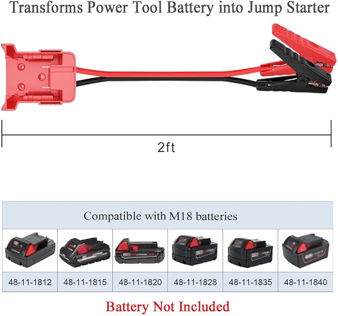 Jumper Cables alligator clips Compatible - Image 5