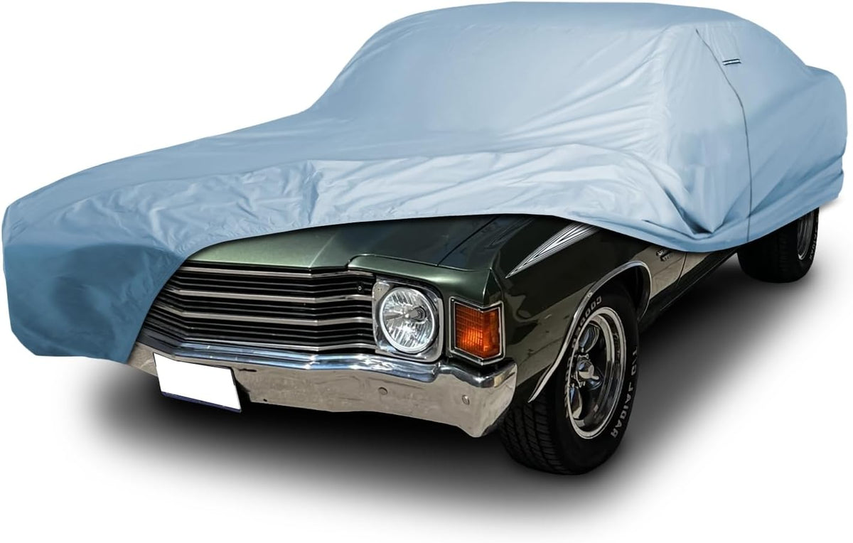 iCarCover Premium Car Cover for 1964-1972 Chevy Malibu Heavy Duty Waterproof