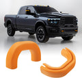 Front Tow Hooks Covers for RAM 2500/3500 2019-2026, Hitch Cover Customized Car Tow Hooks Compatible with RAM 2500/3500 Accessories 2019-2026 (Orange)