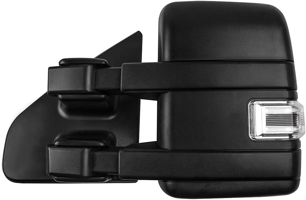A Pair Heated Towing Mirrors Fits 2004-2014 for Ford for F-150 Pickup Truck, Power Adjusted View Mirror with Turn Signal Indicator & Puddle Light