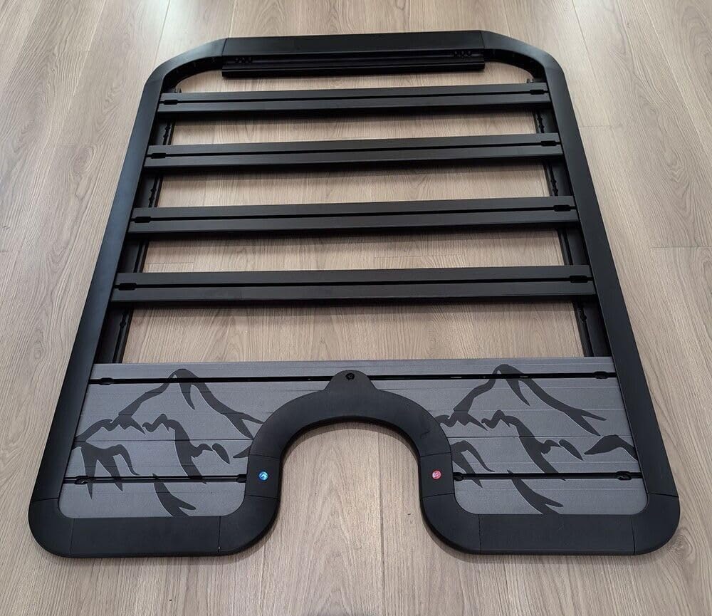 Roof Rack Platform Cargo System Fits for Tesla Model Y 2021-2024 Rooftop Cargo System Luggage Carrier Adjustable Crossbar