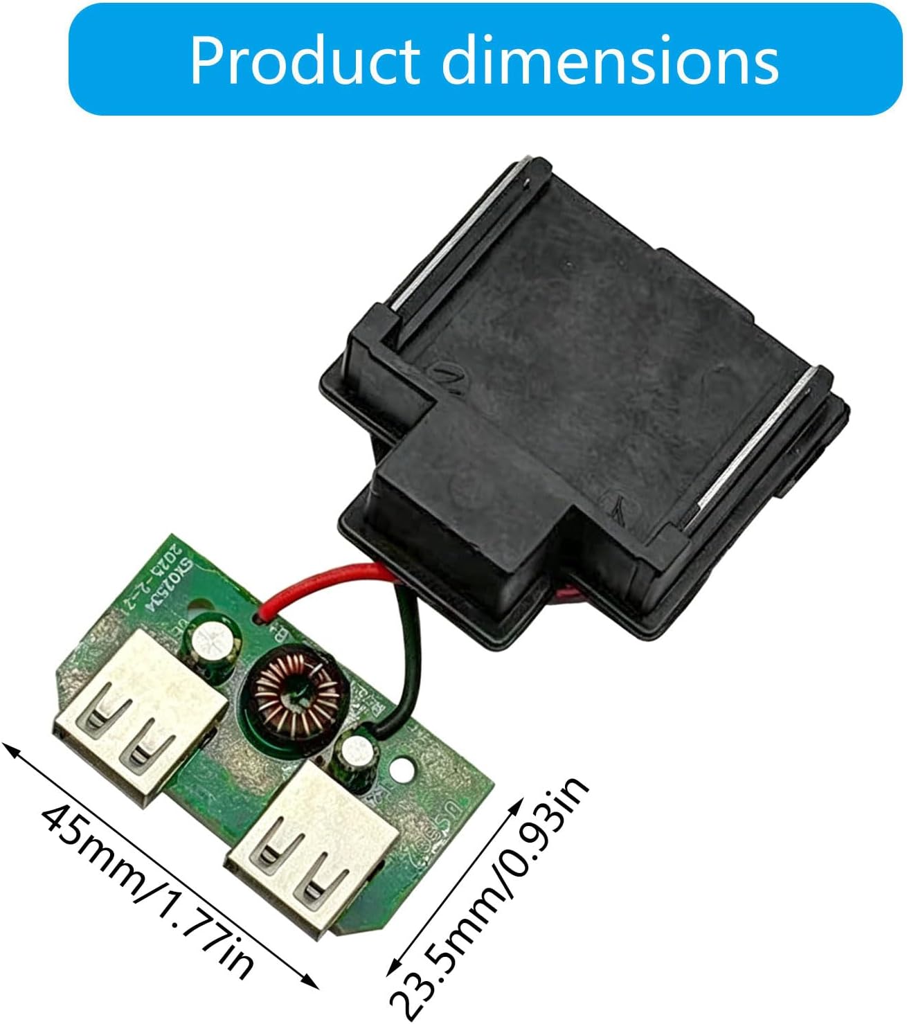 USB Chargers Adapter Voltage Regulator with Over Discharge Protections for 21V Lithiums Battery Power Converter USB Fast Charging Power Wheel Adapter Chargers