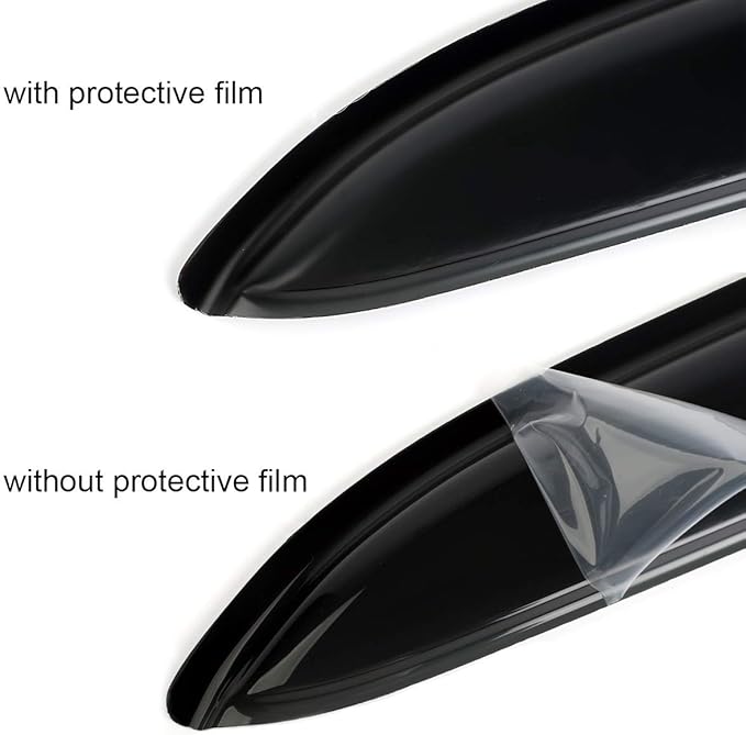 4pcs Original Shatterproof Outside Mount Style Side Window Visor Deflector Rain - Image 8