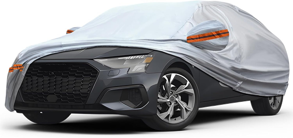 KEYOOG 6-Layer Full Car Cover is All-Weather Waterproof, Fit