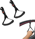 2 PCS Car Adjustable Grab Handles, Portable Standing Aid, Safety Handle Support Grab Bar for Car Trucks, SUVs, Vans, Cars and ATVs (Black)