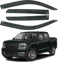 4PCS Window Rain Guards Fit for 2022 2023 2024 2025 Ford Maverick XL XLT Lariat