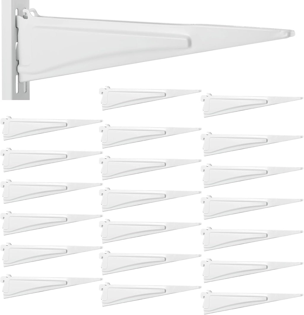 menkxi 20 pcs track locking shelf bracket, 12, main product view