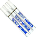Paint Markers Oil-based Pen Permanent Waterproof Car Tire Tread Rubber Metal - 3 pcs (Gold)