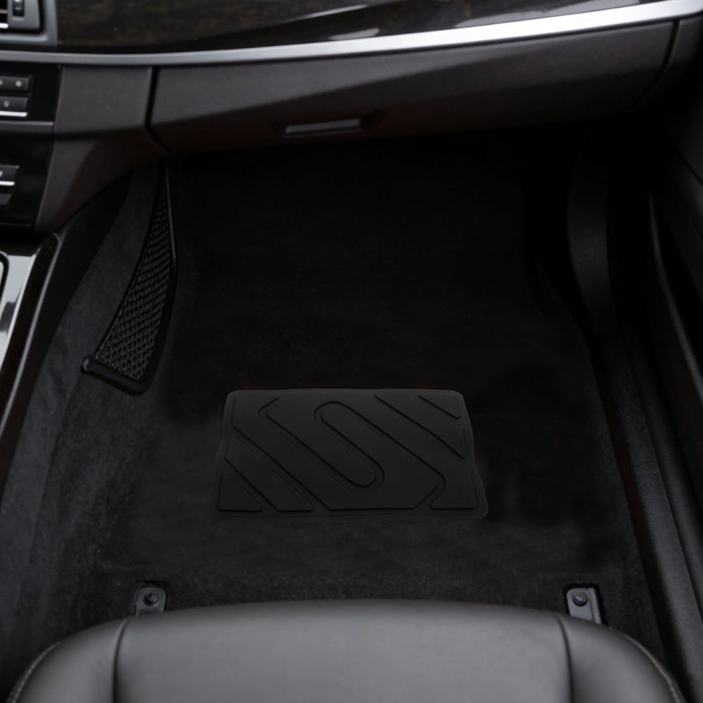 5pcs Car Floor Mat Heel Pad, Universal Anti-Skid Heel Scuff Plate, Auto Home Carpet Protector Patch for Driver Side Foot Rest