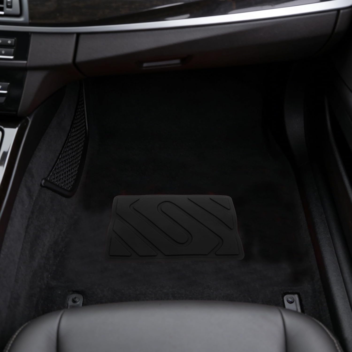 5pcs Car Floor Mat Heel Pad, Universal Anti-Skid Heel Scuff Plate, Auto Home Carpet Protector Patch for Driver Side Foot Rest