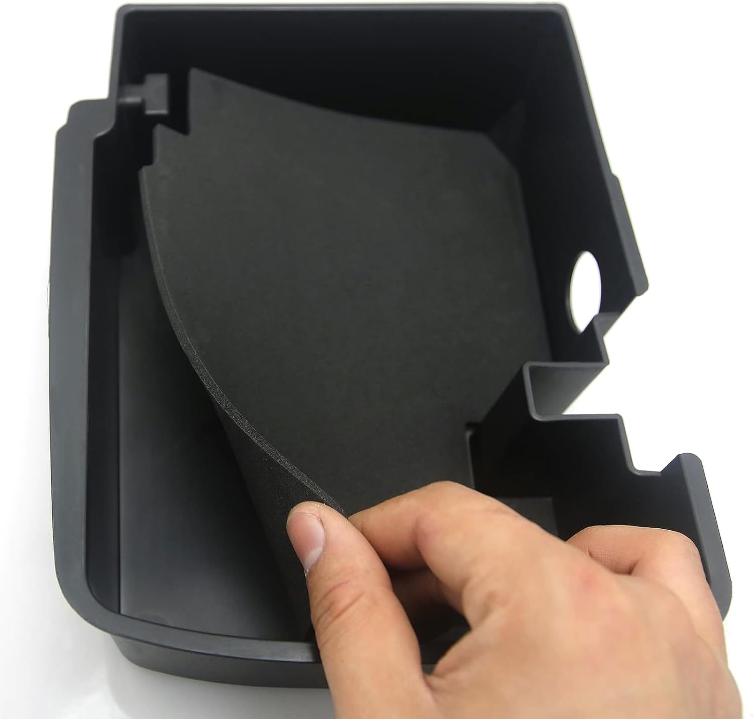 Rear Saddlebag Tray Organizer Hard Saddle bag Organizer Tray Top Shelf storage box TS114HD-L for Harley Touring Bagger Road King FLHR Street Glide FLHX 14-23 (Left Side)