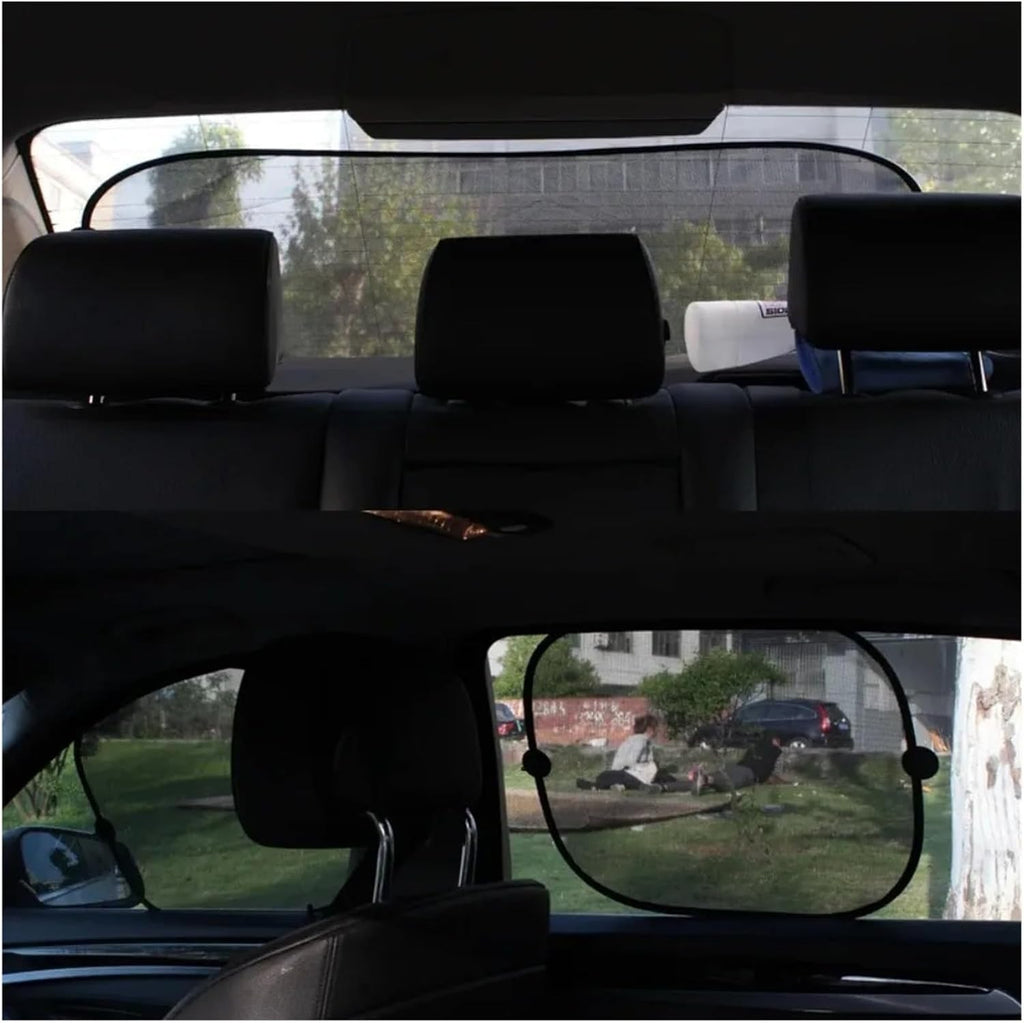 Car Side Window Sun Shade for Acura RDX 2019-2026, Side Sunshade Mesh Breathable Vehicle with Suction Cups for UV and Heat Blocking,5pcs Mixed Set B