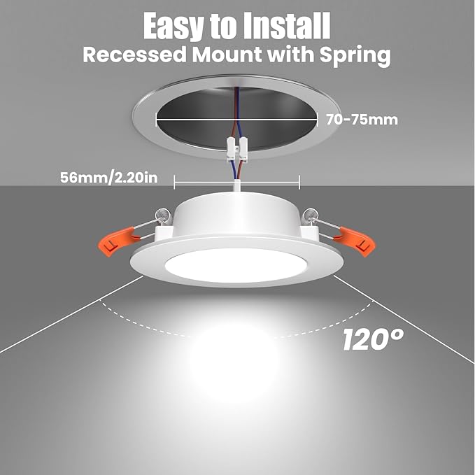 12 Volt 3 Inch Ultra Thin LED Recessed Ceiling Lights - Image 3