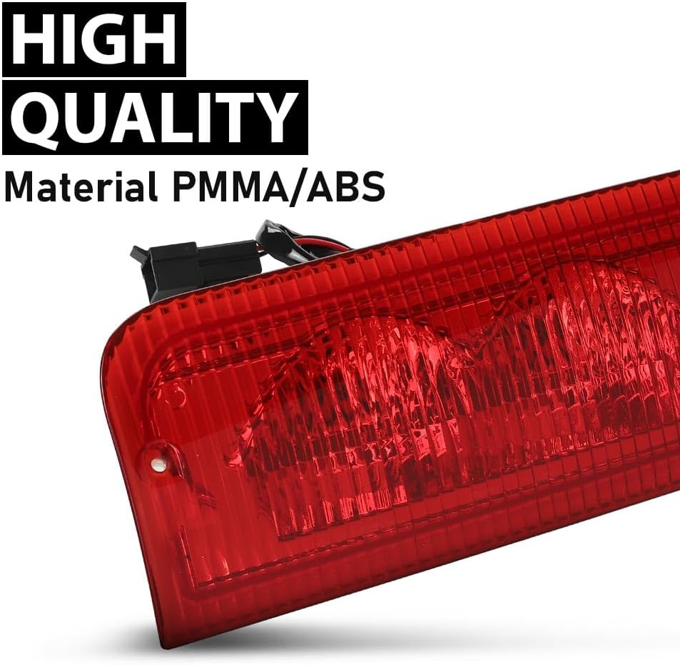 ALLGOOD Third 3rd Brake Light Stop Lamp Assembly Compatible with Ford E150 E250 / E350 Super Duty 2008-2014 6C2Z-13A613-A, 6C2Z13A613A Red Lens