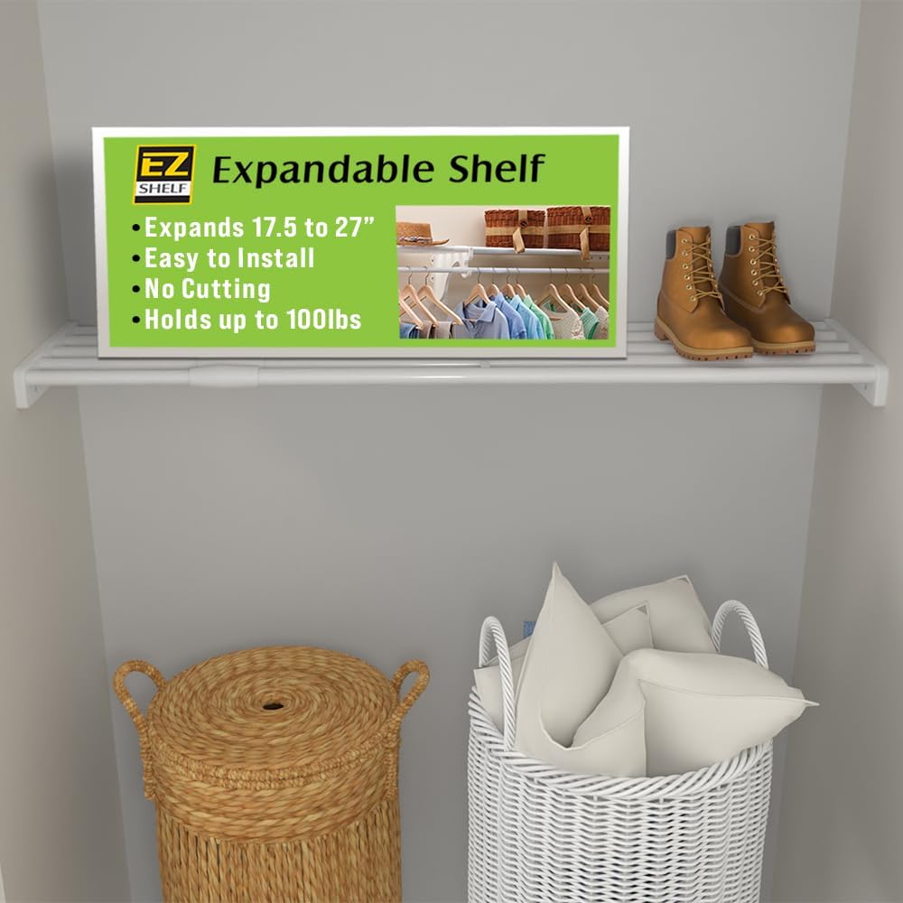 diy expandable closet shelf (no hanging rod) easy, main product view