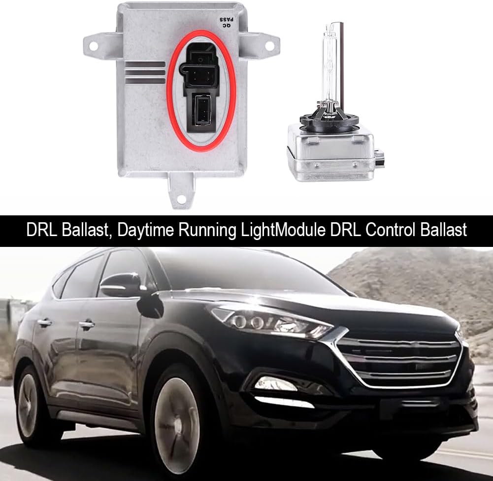 2PCS Xenon HID Headlight Ballast Control Unit Module with D1S Bulb Compatible with Hyundai Genesis Coupe 2013-2016 2-Door D1S Xenon HID Bulb & Ballast 3Z921-01700 92190-3Z200 18647-35006