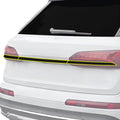 BOGAR TECH DESIGNS for Audi Q7 2020-2024 Top Rear Trunk Chrome Delete - Precut Vinyl Trim Overlay, Gloss Black Blackout Look