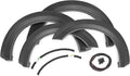 Rough Country Sport Fender Flares for Ford F-250/F-350 Super Duty (2017-2022) - 1" Tire Coverage, 7" Height, UV-Resistant ABS, Paintable Matte Black