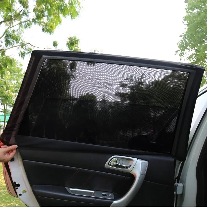 Car Window Sun Shades for Polestar 3 2024-2026, Breathable Mesh UV Protection Privacy Screen, Auto Side Door Mosquito Net Blinds,2 PCS Rear Window Covers
