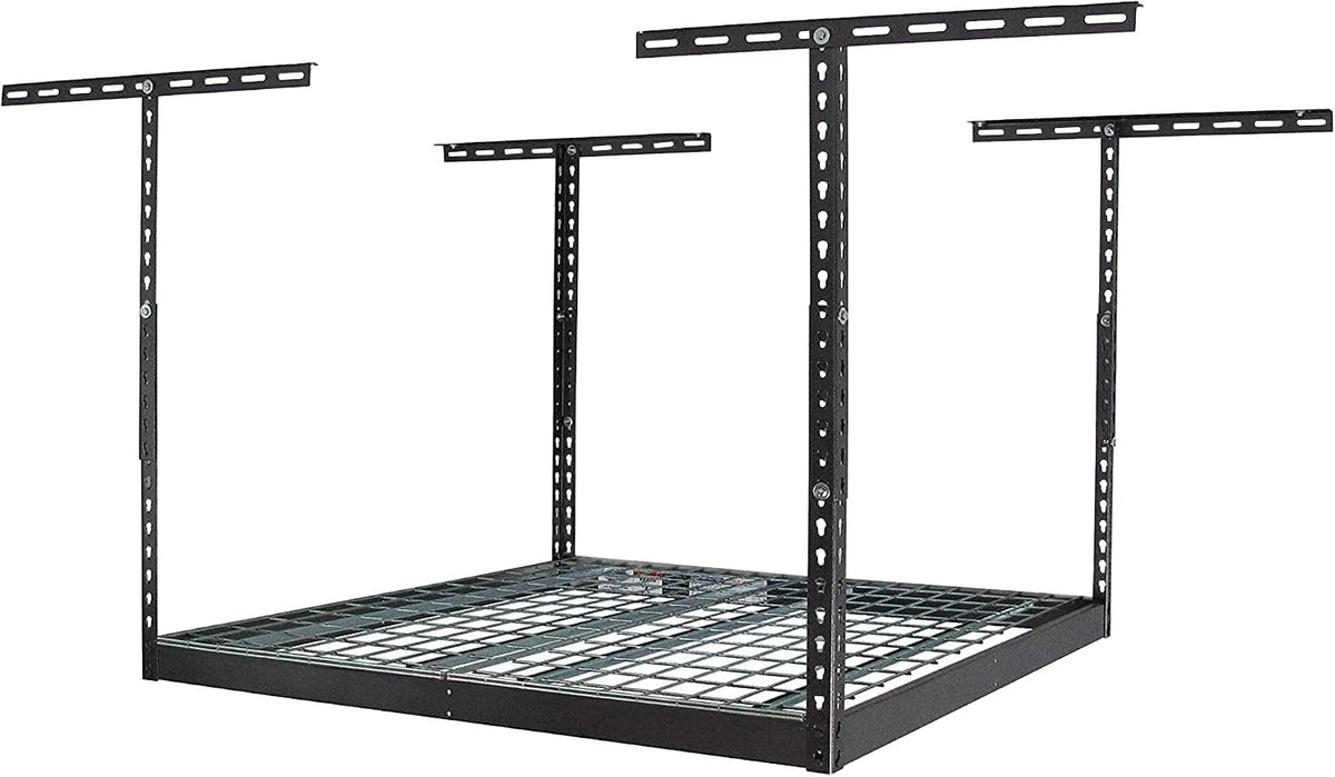 saferacks 4x4 overhead garage storage rack, hammertone, 24"-45", main product view