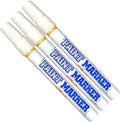 Paint Markers Oil-based Pen Permanent Waterproof Car Tire Tread Rubber Metal - 3 pcs (Yellow)