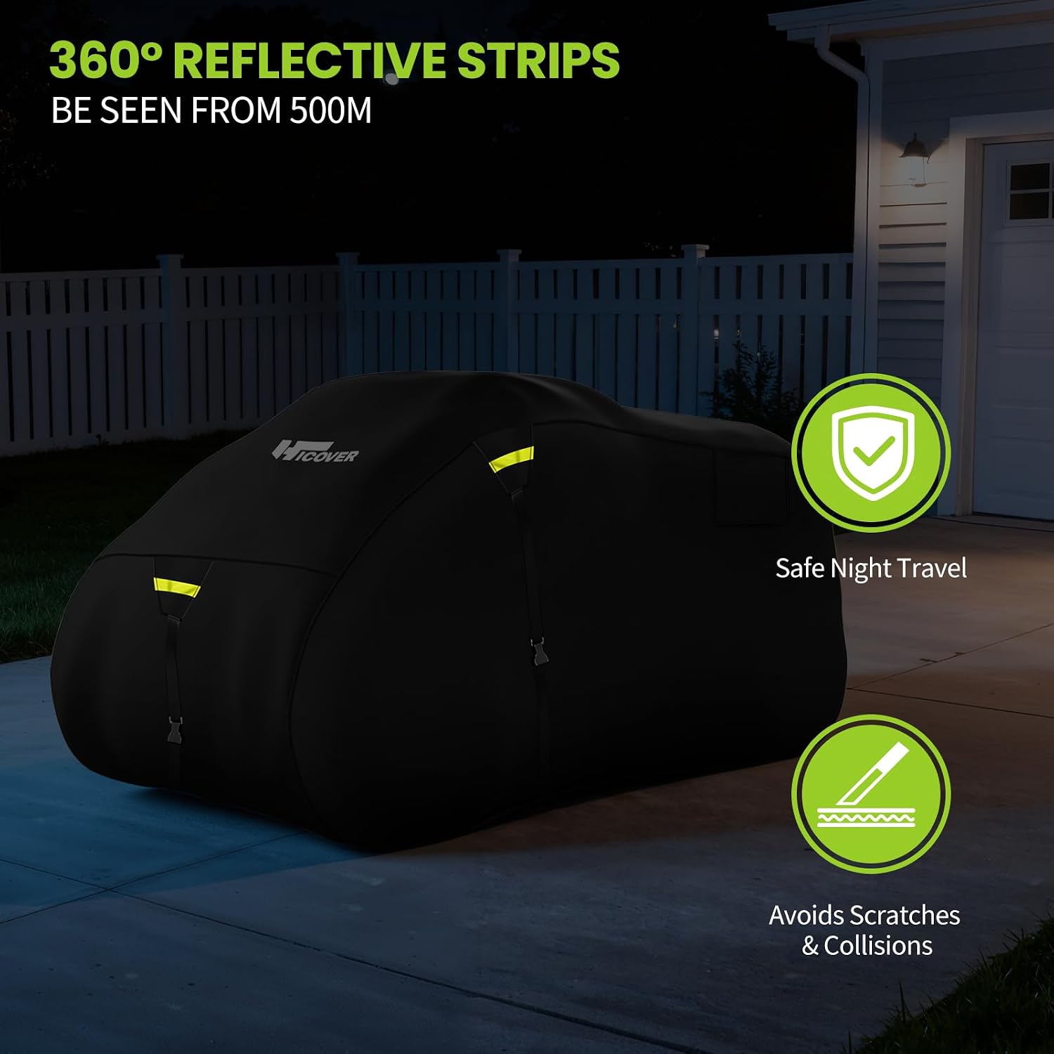 600D ATV Cover Waterproof Heavy Duty Trailerable 4 Wheeler Cover Waterproof Outdoor Quad Cover All Weather Season UV Protection for Polaris Kawasaki Yamaha Suzuki Honda