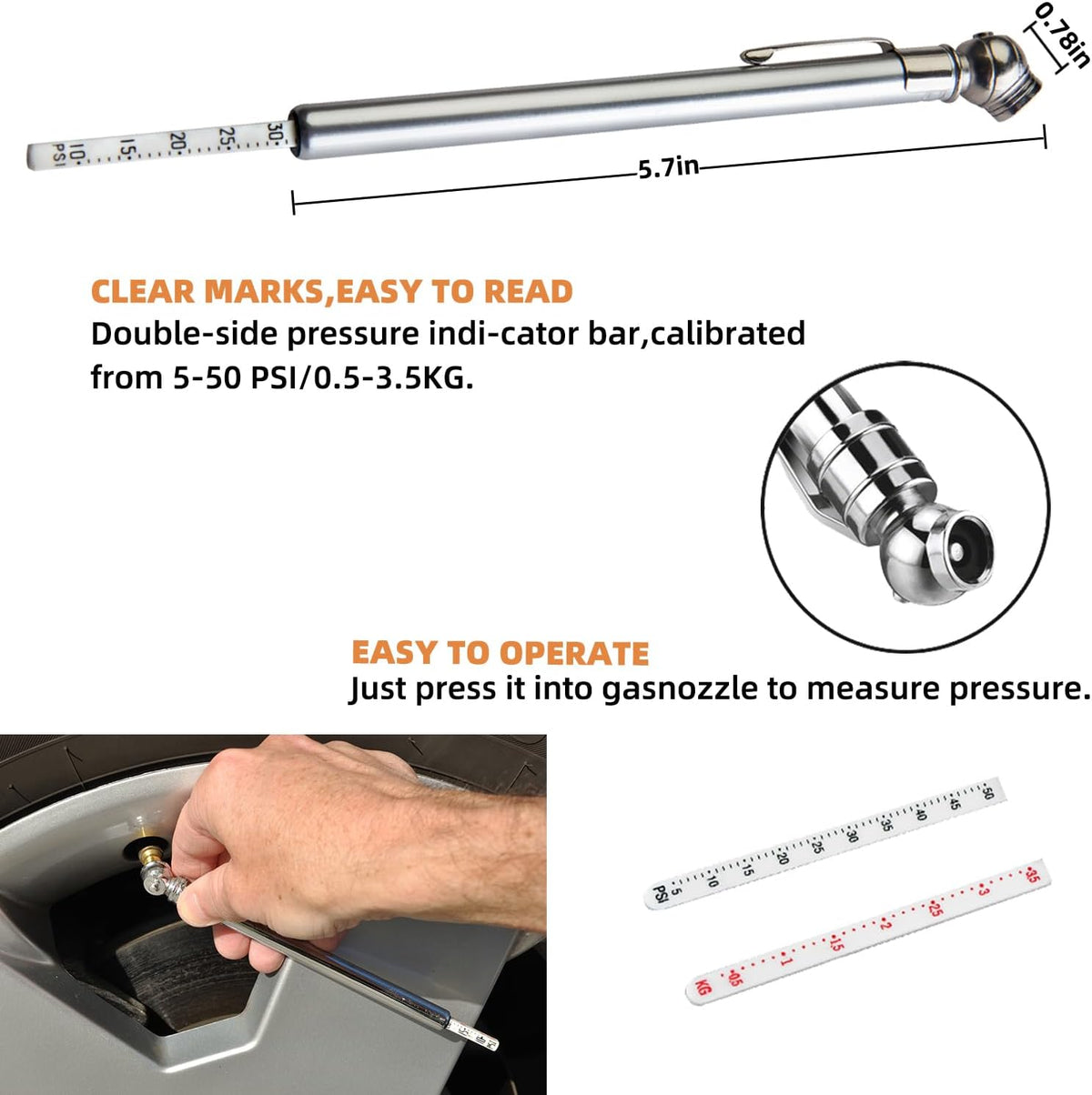 roadside emergency car kit for auto,vehicle safety assistance showing dimensions