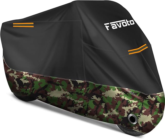 Favoto Motorcycle Cover 96.5 inches Length All Season Universal Weather by Favoto