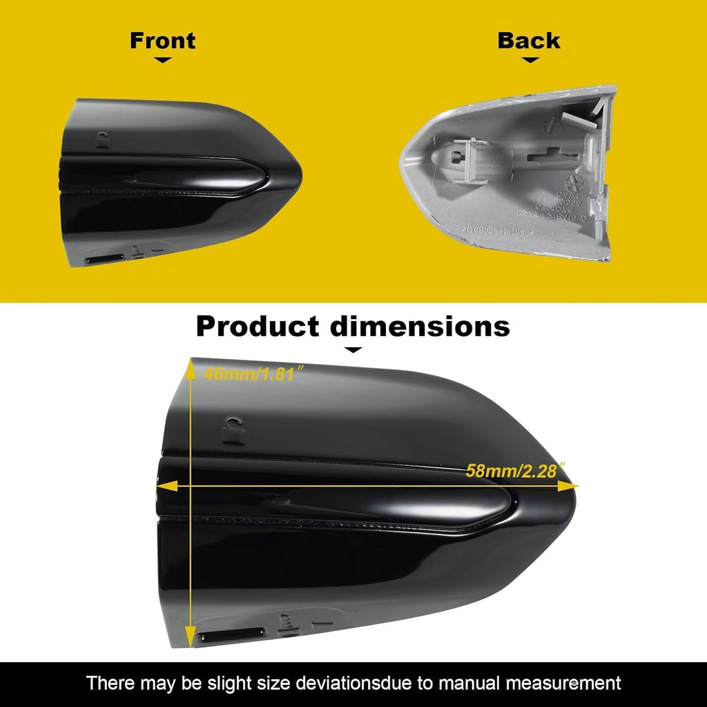 Car Exterior Door Handle Key Hole Trim Cover CapCompatible With Ford Fusion 2013 2014 2015 2016 2017 2018 2019 2020 DS7Z 54218A15-DC Door Handle Accessories Lock Cap Silver Without Electroplating