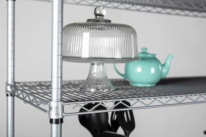 Omega 21" Deep x 72" Wide x 63" High 3 Tier Gray Starter Shelving Unit - Image 5