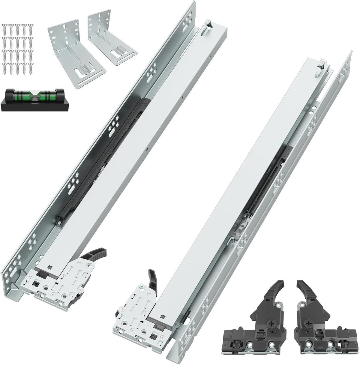 onemake undermount soft close drawer slides with rear, main product view