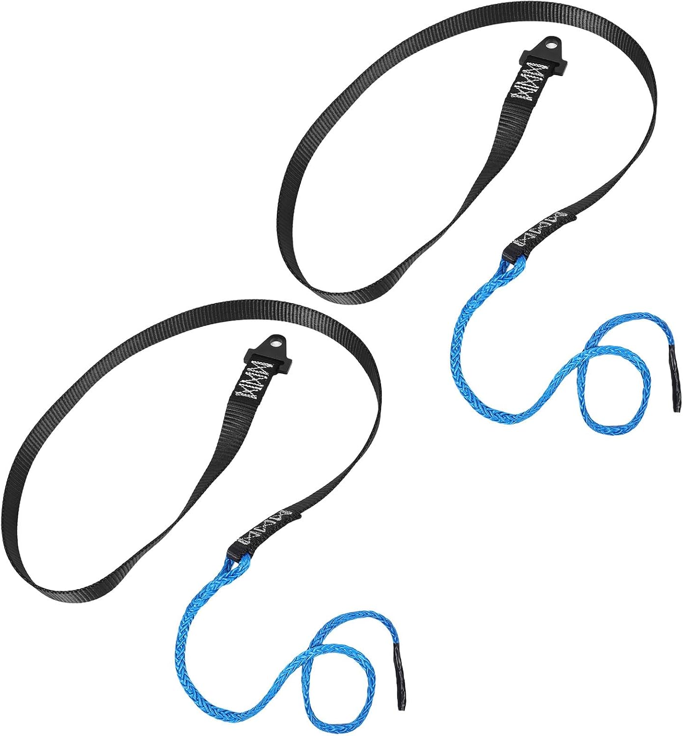 SUPVOX ATV Winch Cable Straps and for Removing Heavy Snow Reliable Operation Removing Heavy Snow 2pcs 64 Inch Heavy Duty Polyethylene Snow Plow Belts Effortless Installation for Utv
