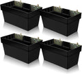 BBTO 4 Piece E-track Basket Storage Bin E Track Accessories Storage Box for Enclosed Trailer Workshop Garage Tool Organizer