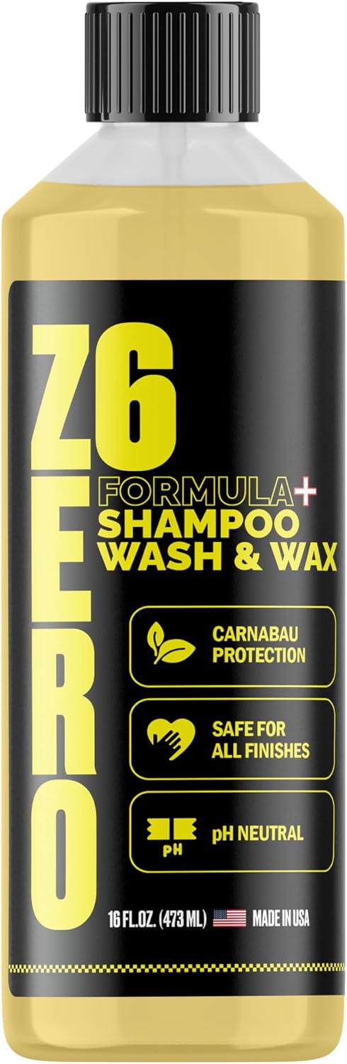 ZER06 The Ultimate Car Wash Soap with Special Shine Formula - Carnauba Wax And Ultra Concentrated Forumula - Pressure Washer - Foam Cannon With Bucket Soap Conditioner - Ph Neutral