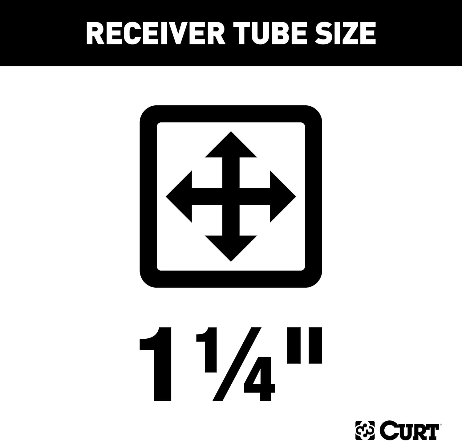 CURT Manufacturing 12030 Class 1 Trailer Hitch, Pin and Clip